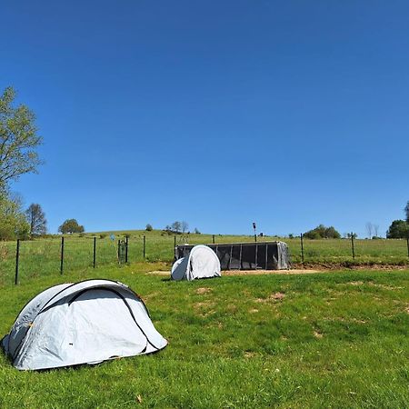 Camping, Zabierz Wlasny Namiot Kameralne Pole Namiotowe Z Basenem Kinem Plenerowym Miejscem Na Ognisko I Placem Zabaw Zywe Zwierzeta Agroturystyka Giebultow  Exterior foto